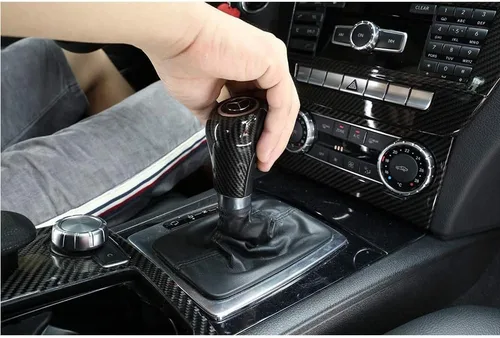 Vista 4 de Autobro Para Mercedes Benz Clase C W204 2004-2013 Pomo de Cambio de Cambios Cubierta Trim Car Accesorios