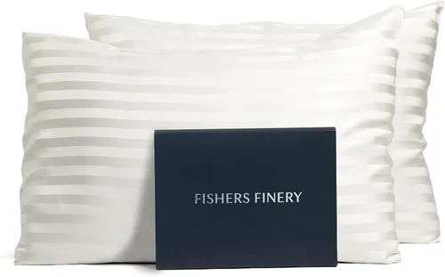 Vista 11 de Fishers Finery Funda de almohada de seda de morera 100% pura de 25mm (Rojo King)