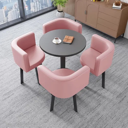 Vista 18 de YVYKFZD Office Reception Room Club Table, Small Kitchen Dining Table Set, Round Conference Table, Business Conference Room Table and Chair Set Save