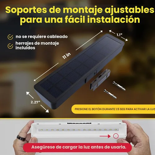 Vista 3 de Brighticonics - Señal de dirección solar con luz – Luz LED iluminada impermeable IP65 – Números de casa fáciles de instalar, encendido automático al