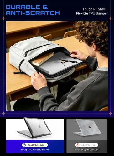 Vista 6 de SUPCASE Funda para MacBook Neo de 13 pulgadas con soporte 2026, color negro