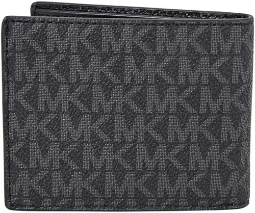 Vista 3 de Michael Kors Billetera delgada con logo Greyson para hombre, color negro