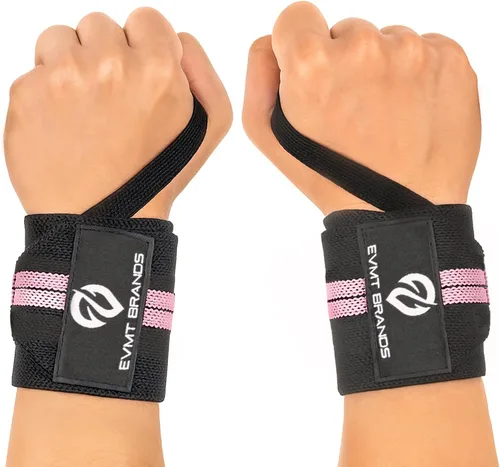 Vista 12 de EVMT Premium Wrist Wraps for Weightlifting Durable Lifting Straps for Enhanced Wrist Support Perfect for Strength Training, Gym Workouts &