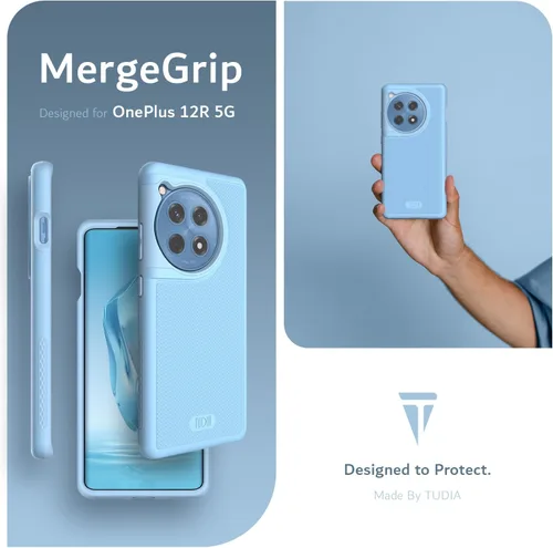 Vista 7 de TUDIA MergeGrip - Funda para OnePlus 12R 5G, color azul bahía AZUL (Bay Blue)