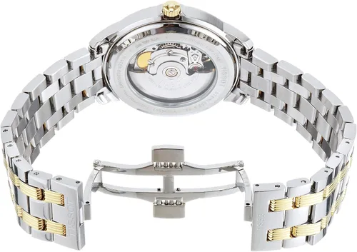 Vista 3 de Tissot Mens Automatics III - Caja de acero inoxidable 316L con revestimiento de PVD oro amarillo gris acero inoxidable 19 T0654302205100 Gris Reloj
