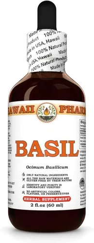 Vista 2 de Basil Extracto de líquido, Basil (ocimum basilicum) Tintura Herbal Suplemento