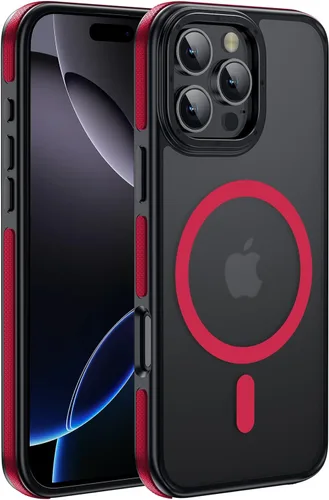 Vista 132 de Funda magnética para iPhone Air con protector de lente de cámara, protección grado militar de 10 pies, compatible con funda MagSafe Slim para iPhone