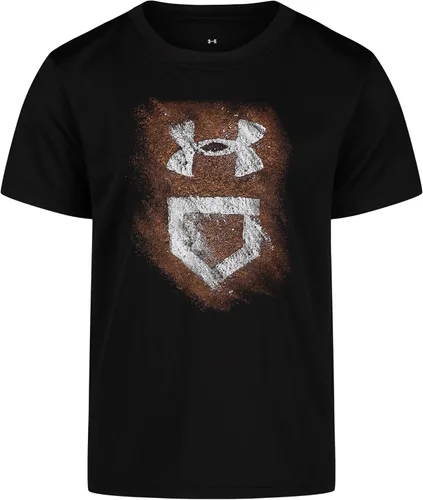 Vista 27 de Under Armour Camiseta de manga corta con gráfico de béisbol para niño Áspero atómico