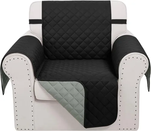 Vista 85 de Fundas para Silla Reclinable Reversibles Funda de Sofá para Mascotas Protector de Muebles Lazy Boy (Silla 23'', Beige/Beige)