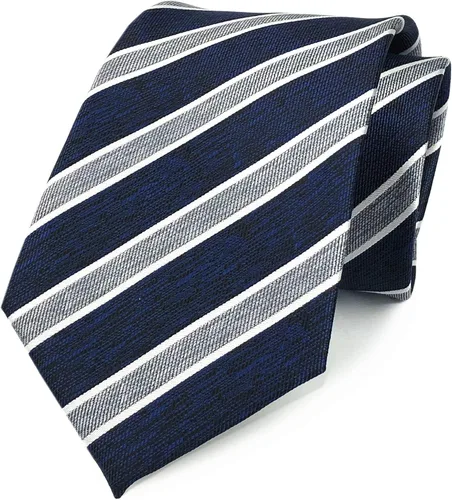 Vista 20 de Secdtie Corbata clásica de seda tejida jacquard a rayas para hombre