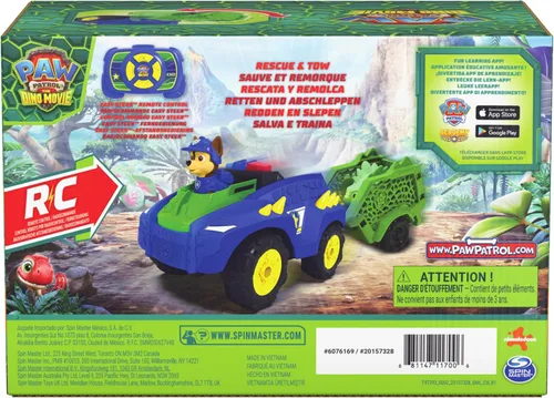 Vista 9 de PAW Patrol: The Dino Movie Dino Tow & Dash RC with Chase & Dinosuar Figures