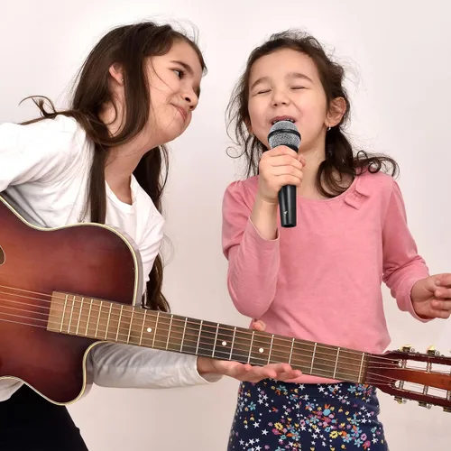 Vista 6 de NUOBESTY Micrófono de juguete de imitación para niños - Micrófono de plástico falso para regalos de fiesta de cumpleaños o juego de disfraces