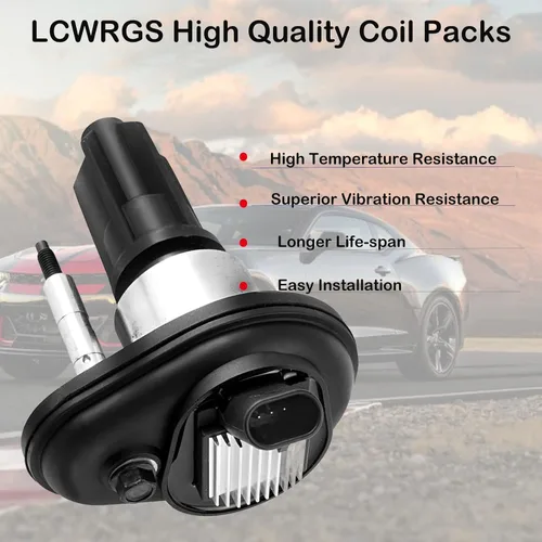 Vista 2 de Juego de 5 paquetes de bobinas de encendido y bujías Compatible con Chevy Colorado, GMC Canyon, Hummer H3, Isuzu i-350 2004 2005 2006 3.5L L5.