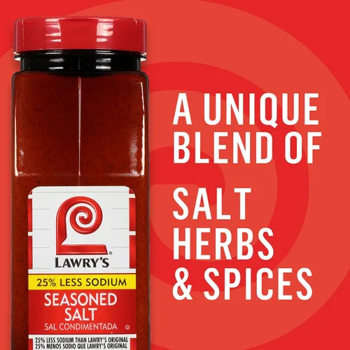 Vista 11 de Lawry's 25% menos de sal sazonada de sodio, 36.5 oz