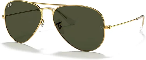 Vista 114 de Ray-Ban RB3025 - Lentes de sol de aviador de metal para hombre y mujer + paquete con kit de cuidado de gafas iWear de diseñador