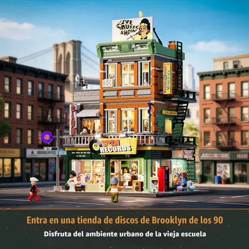 Vista 4 de Lumibricks Record Store - Juego de construcción modular de iluminación
