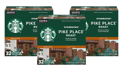 Vista 23 de Starbucks Cápsulas de café K-Cup, café de tostado medio con 2X cafeína mezcla de la casa para cafeteras Keurig, 100% arábica, 6 cajas