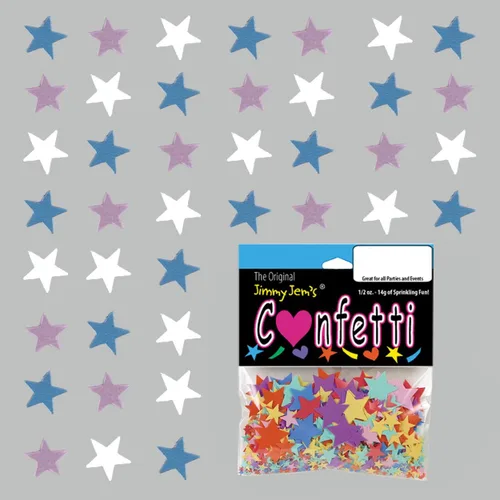 Vista 3 de Confetti Star 1/4" Baby Mix - Paquete al por menor #8526 QS0