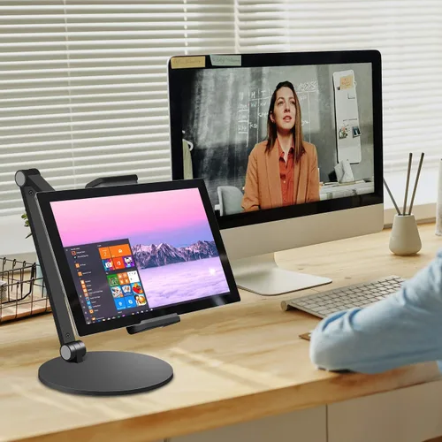 Vista 5 de Soporte para iPad para Escritorio, Soporte Surface Pro, Soporte Ajustable Multi-Ángulo para Tableta para Pantalla de 4.7''- 13'' Microsoft Surface