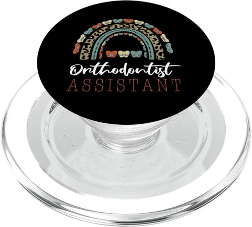 Vista 7 de Orthodontic Assistant Rainbow braces Ortho Orthodontist PopSockets Adhesive PopGrip