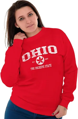 Vista 5 de Ohio Pride Hometown Orgullo OH Local Womens Crew Sudadera