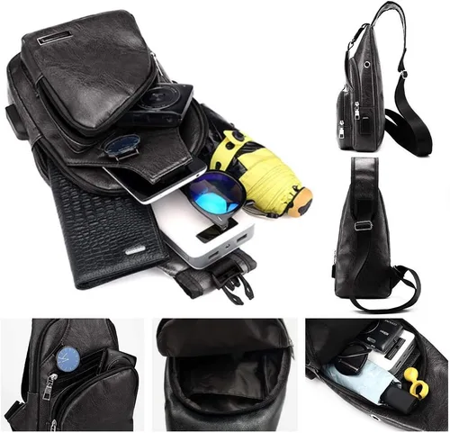 Vista 5 de PHABULS Backpack Sling Bag for men