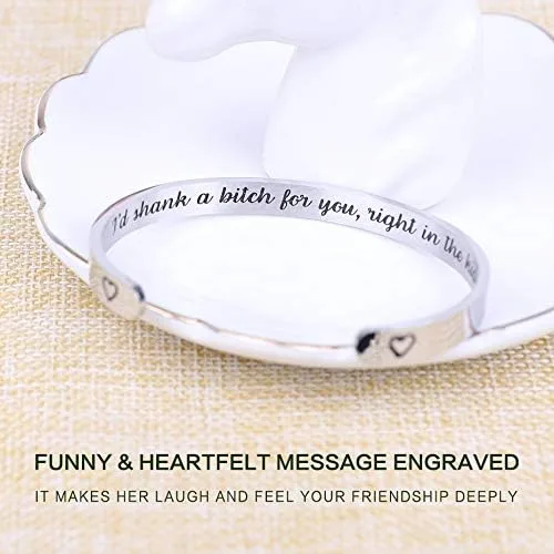 Vista 4 de DUMBEN Hidden Message Bracelet - Meaningful gifts for Women, Great Friend Gifts, Unique Friendship Jewelry, Perfect Birthday Gifts for Women Freind