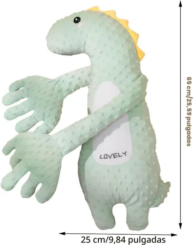 Vista 5 de Juguetes Suavidores para Bebés, Lindo Peluche de Animal Suave para Niñas y Niños, Figura Portátil de Dinosaurio y Unicornio para Muñecas Tranquilas