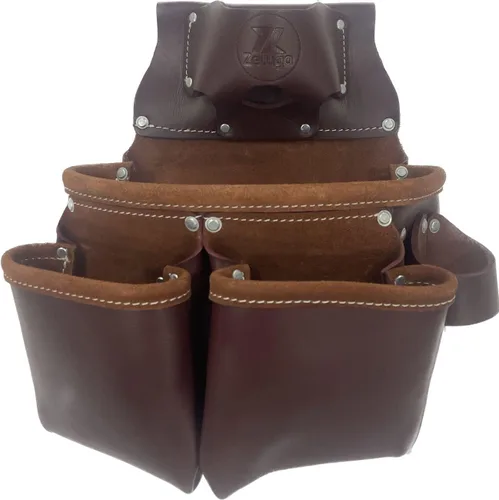 Vista 3 de Zeluga 20-234 100% Cuero de Grano Superior Pro Seven Set de Marco para Bolsos, Marrón