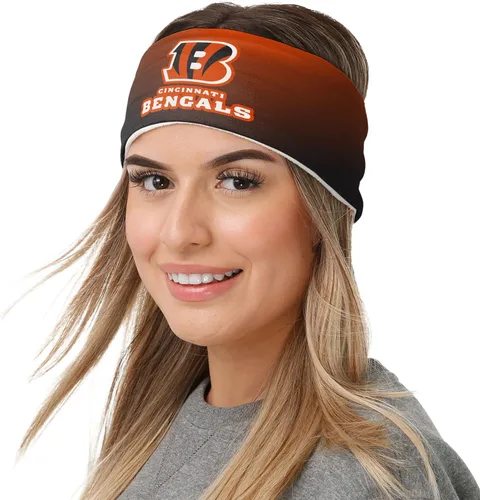 Vista 12 de FOCO Diadema de moda para mujer con logotipo de equipo de la NFL Gradiente impreso.