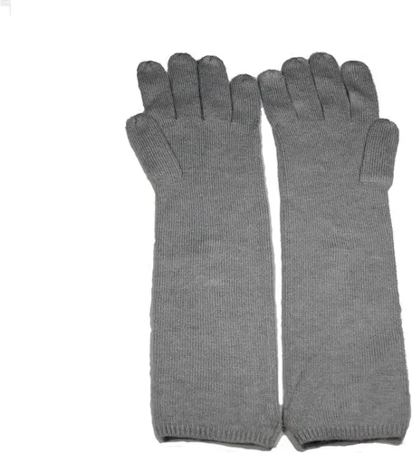 Vista 2 de LAUREN Ralph Lauren - Guantes largos para mujer diseño floral color gris