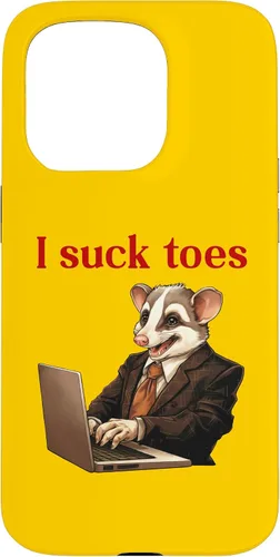 Vista 14 de Funda para iPhone 12 Pro Max Funny Feet Lover Lamiendo los dedos del pie Humor extraño I Chuck Toes