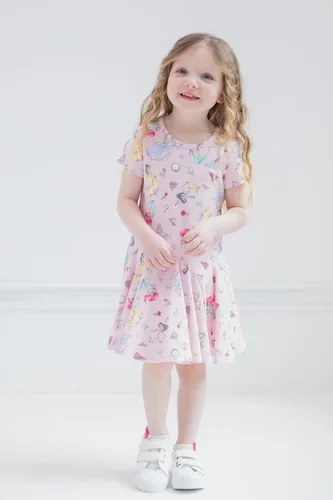 Vista 2 de Disney Princess Frozen Ariel Cinderella Aurora Belle Christmas Girls Dress Toddler to Little Kid