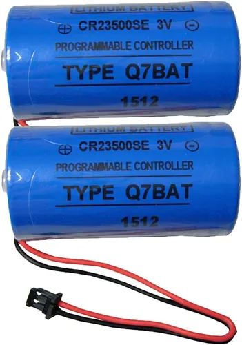 Vista 6 de Q7BAT CR23500SE para QNS Q Series PLC Baterías de litio de repuesto industrial con enchufe 3V 5000MAH (paquete de 4)