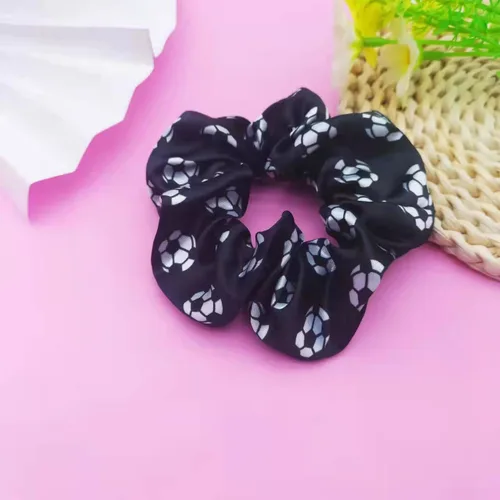 Vista 2 de Bandas elásticas para el pelo de fútbol para mujeres y niñas, accesorios para el pelo de fútbol, accesorios elásticos para cola de caballo, paquete