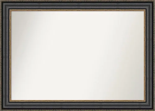 Vista 11 de Amanti Art Espejo personalizado, espejo de baño negro puente, espejo de pared o espejo de tocador de baño sobre el fregadero (26 x 26 pulgadas)