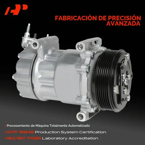 Vista 3 de Compresor de aire acondicionado A-Premium con embrague