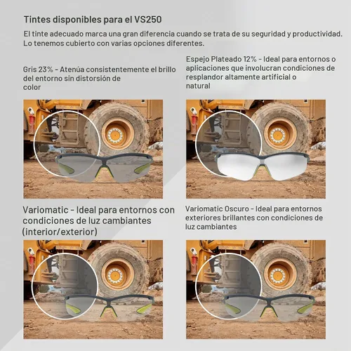 Vista 6 de HexArmor VS250 Gafas de Seguridad Variomatic / Trushield