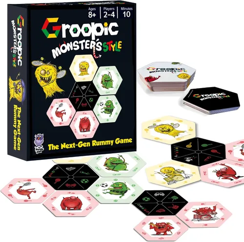 Vista 3 de Dos juegos de cartas únicos y familiares para horas de diversión en la noche familiar, mejoran la narración de historias, la memoria