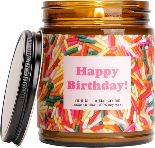 Vista 10 de Moonlight Makers - Vela de feliz cumpleaños, "Go Shawty It’s Sherbert Day", lindos regalos de cumpleaños para amigos, vela divertida