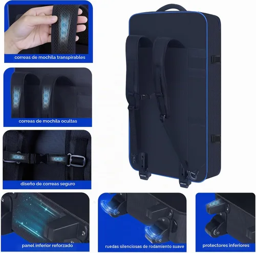 Vista 6 de Funda para controlador de DJ con ruedas compatible con DDJ-FLX10/1000/1000SRT/ DDJ-GRV6/REV5/REV7, mochila acolchada para DJ con correa de hombro
