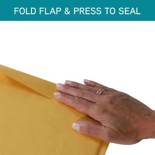 Vista 7 de Sealed Air Jiffylite - Sobre de burbujas autosellante, #00, cojín de celda de aire de burbujas de barrera, cierre autoadhesivo, 5 x 10, kraft
