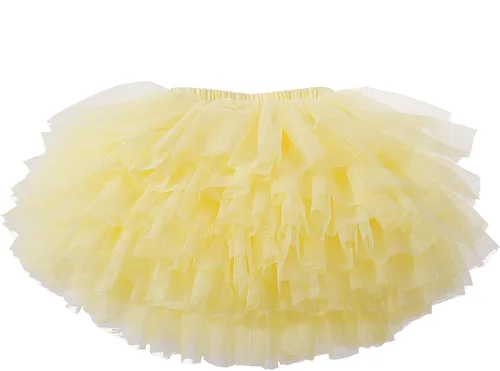 Vista 2 de Falda tutú para niña pequeña de 6 capas de tul tutús 1-8T