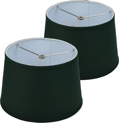 Vista 11 de FenchelShades.com - Juego de 2 pantallas de lámpara de 10 pulgadas de diámetro superior x 12 pulgadas de diámetro inferior x 8 pulgadas de altura