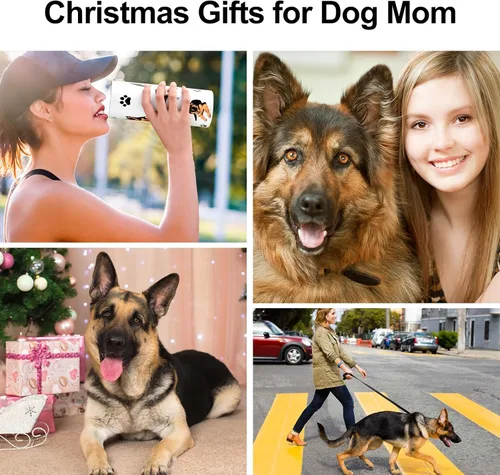 Vista 6 de GINGPROUS Regalos de pastor alemán, regalos para madres de perros, regalos para amantes de los perros, dueños de perros, adiestrador de perros