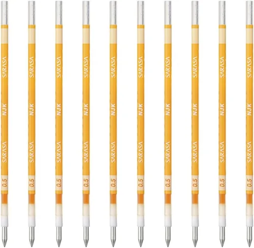 Vista 8 de Zebra BRNJK5BK - Recambio para bolígrafo, Sarasa, NJK-0.5, negro, 10