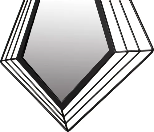 Vista 5 de Uniquewise Uniquewise- Espejo moderno decorativo con forma de diamante en forma de diamante de 27 pulgadas de alto para montar en la pared, un