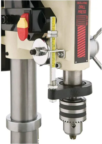 Vista 9 de Shop Fox W1668 - 34 HP Taladradora de bancolijadora de husillo de 13 pulgadas
