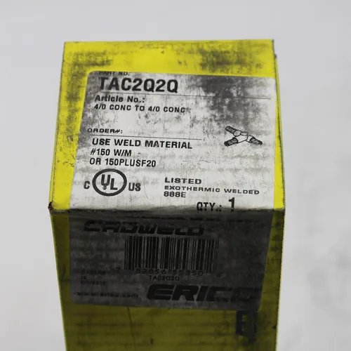 Vista 4 de Erico TAC2Q2Q Cable a cable horizontal T T Molde Conector
