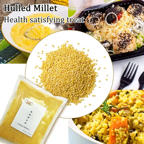 Vista 7 de Zestful Foods Mijo descascarado, grano de mijo, semillas de mijo, harina de mijo sin gluten, grano entero, orgánico, 2 libras